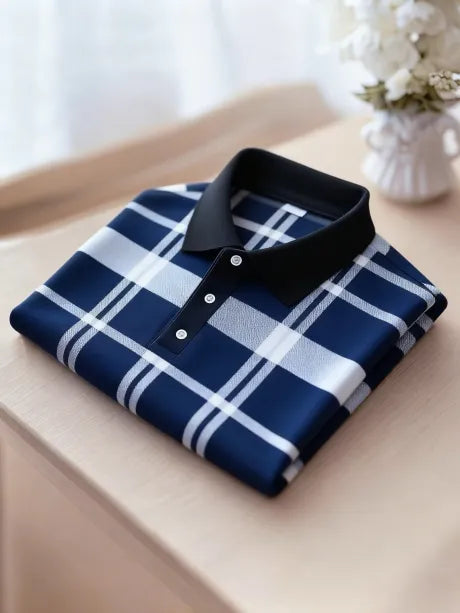 Urban Regent Check Accent Polo Shirt for Men