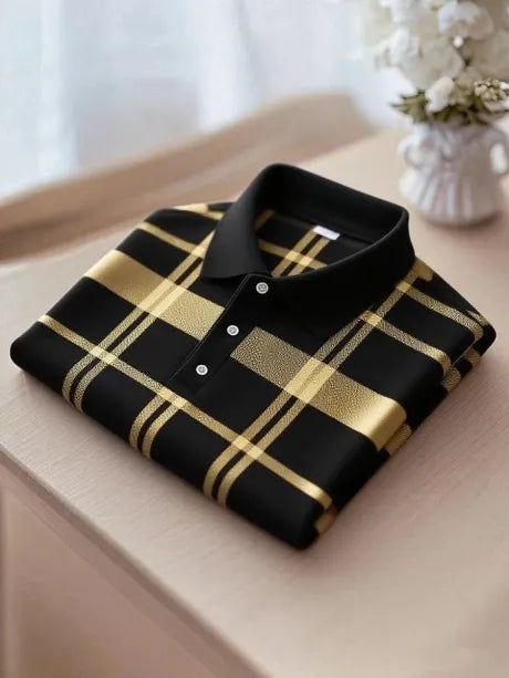 Urban Regent Check Accent Polo Shirt for Men