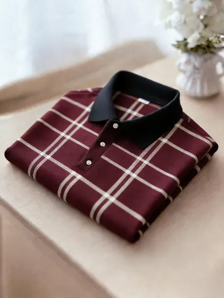 Urban Regent Check Accent Polo Shirt for Men
