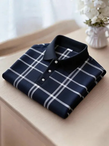 Urban Regent Check Accent Polo Shirt for Men
