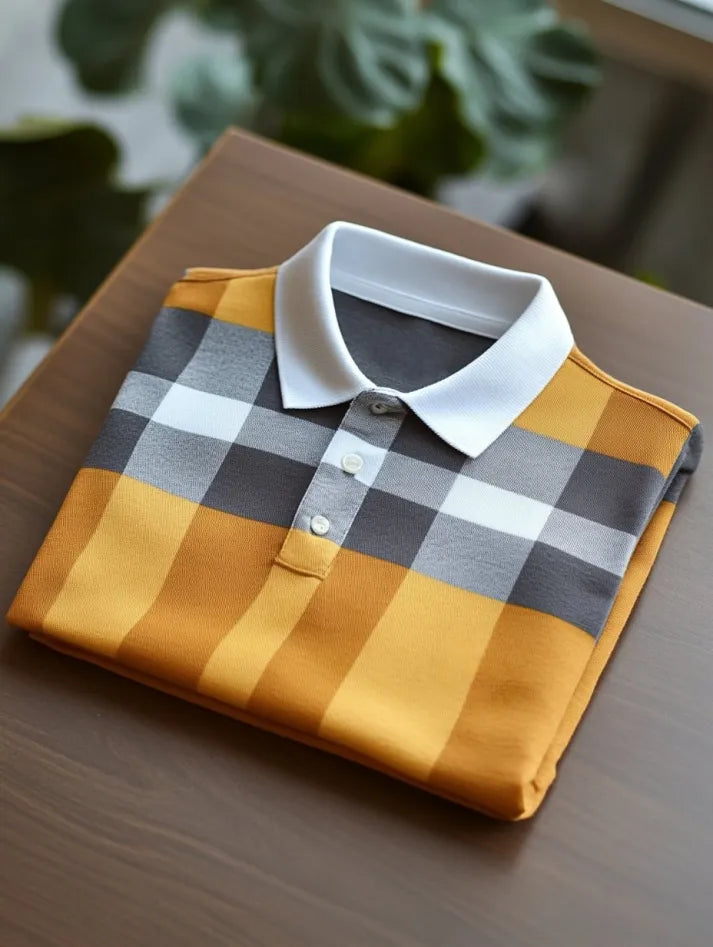 Coastal Heritage Embroidered Polo Shirt for Men