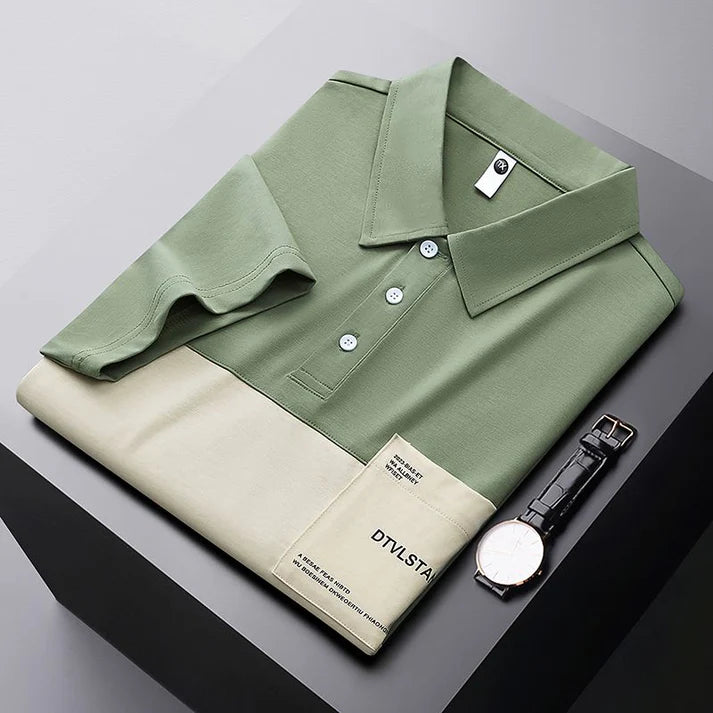 Executive Edge Contrast Detail Polo T-Shirt for Men