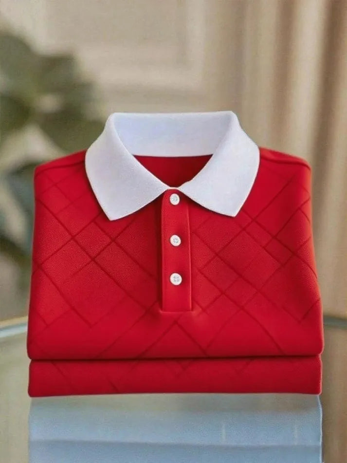 Metropolitan Crest Smart Casual Polo Shirt for Men